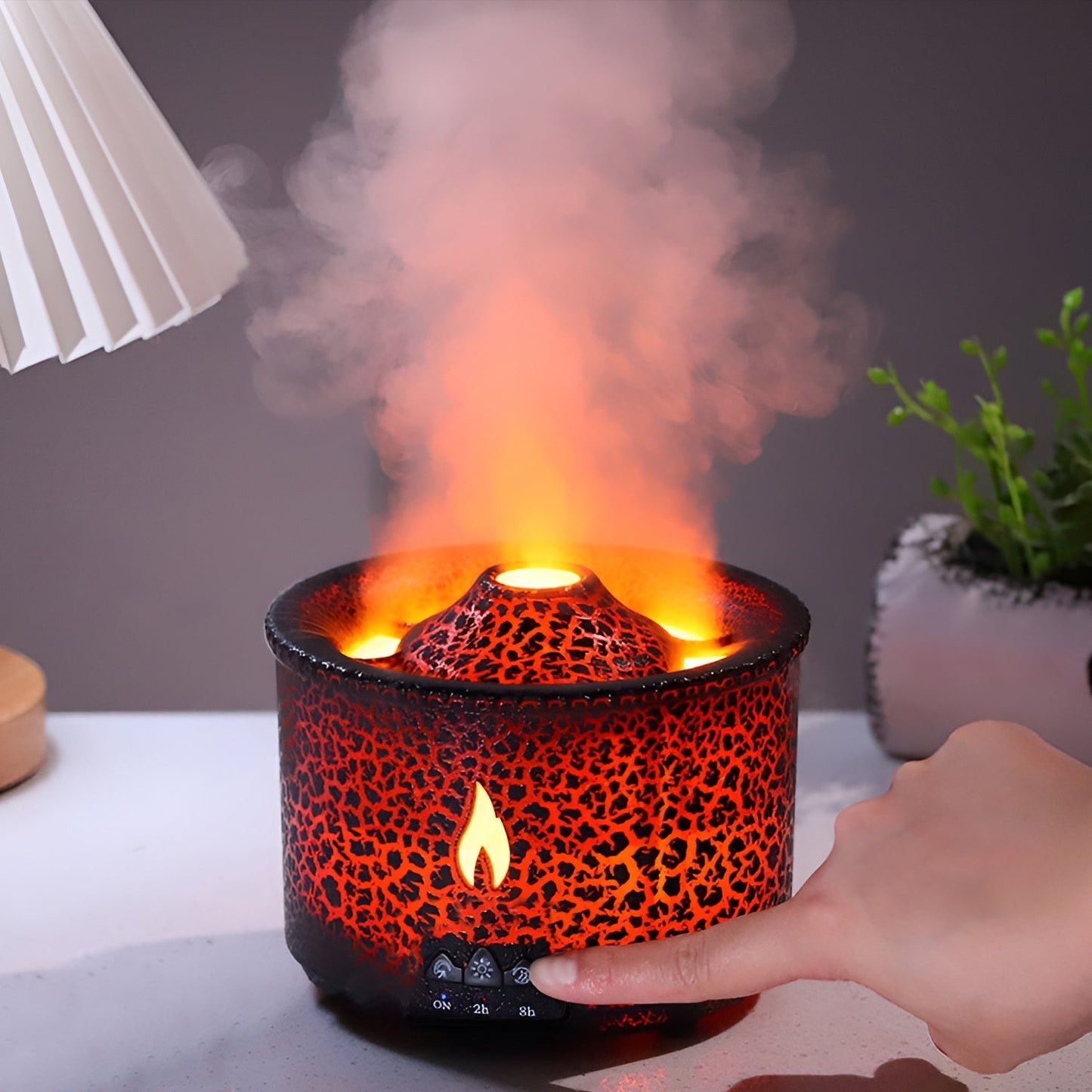 Volcano Flame Air Humidifier Aroma Diffuser